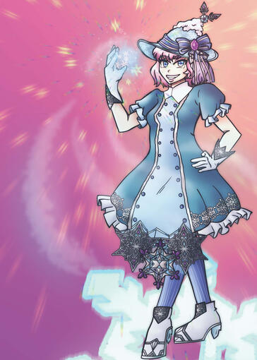 Snow Witch - Sleepy Witch Art