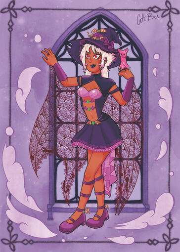 Bat Witch - Cattbon Art
